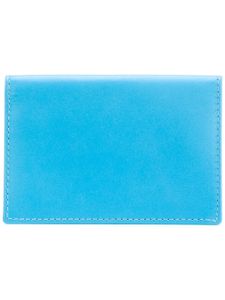 Comme Des Garçons Wallet portefeuille en cuir à design pliant - Bleu