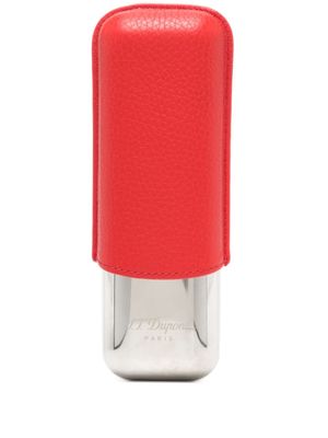 S.T. Dupont etui à cigarettes à logo gravé - Rouge