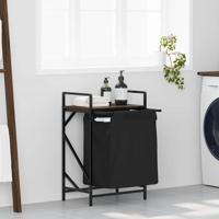 Wasmand 1 vak met plank bruin eikenkleurig