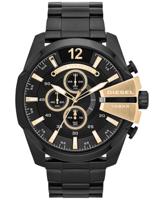 Nieuw Diesel Mega Chief chronograaf zwartgoud roestvrijstalen herenhorloge DZ4338