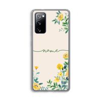 Gele bloemen: Samsung Galaxy S20 FE / S20 FE 5G Transparant Hoesje Gele bloemen: Samsung Galaxy S20 FE / S20 FE 5G Transparant Hoesje