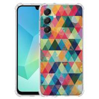 TPU Telefoonhoesje Samsung Galaxy A17 - Geruit schokabsorberende backcover