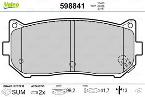 Valeo Remblokset 598841