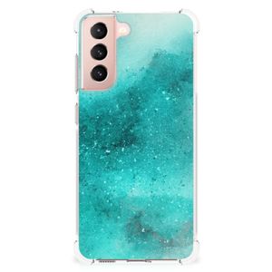 Back Cover Samsung Galaxy S21 FE Painting Blue