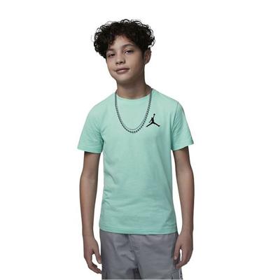 T-Shirt met Korte Mouwen voor kinderen Jordan JDB JUMPMAN AIR EMB 95A873 E8G Blauw - Maat: 16 jaar