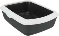 TRIXIE KATTENBAK CLASSIC ANTRACIET / WIT