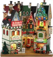 Lemax tis the season shops verlichte facade 2022