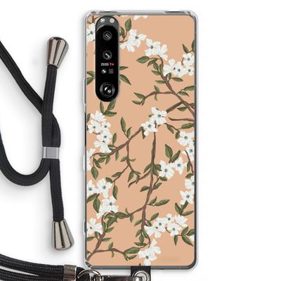 Blossoming spring: Sony Xperia 1 III Transparant Hoesje met koord