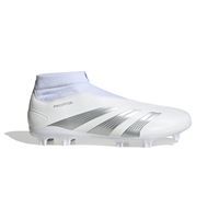 adidas Predator League Veterloze Gras Voetbalschoenen (FG) Wit Zilver - thumbnail