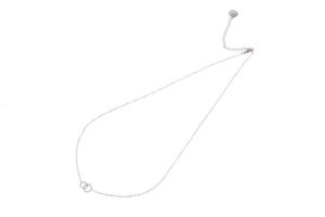 Go Dutch Label Ketting met Dubbele Cirkel Zilver