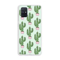 Cactus Lover: Galaxy A71 Transparant Hoesje