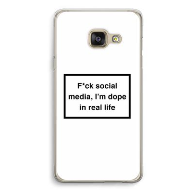 I'm dope: Samsung A3 (2017) Transparant Hoesje