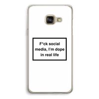 I'm dope: Samsung A3 (2017) Transparant Hoesje