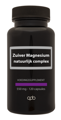 APB Holland Vitaminen en Mineralen Zuiver Magnesium Complex 120Capsules APB Holland Vitaminen en Mineralen Zuiver Magnesium Complex 120Capsules