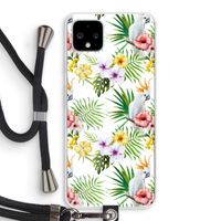 Gele kuif: Pixel 4 XL Transparant Hoesje met koord