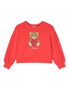 Moschino Kids sweat à motif Teddy Bear - Rouge