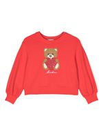 Moschino Kids sweat à motif Teddy Bear - Rouge - thumbnail