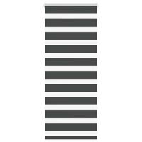 Zebra rolgordijn 65x100 cm stofbreedte 60,9 cm zwart
