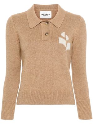 MARANT ÉTOILE polo Nola en maille - Marron