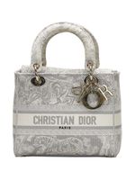 Christian Dior Pre-Owned sac cabas Toile de Jouy Lady d-Lite médium pre-owned - Gris - thumbnail