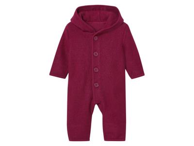 lupilu Wollen baby overall (Bordeaux, 50/56)
