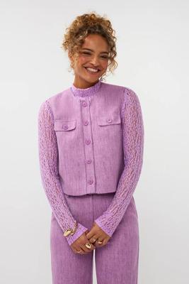 Ydence Gilet Amanda | Purple melange