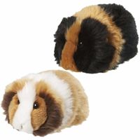 2x stuks Cavia knuffels 13 cm in 2 kleuren combinaties - thumbnail