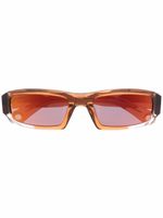 Jacquemus lunettes de soleil à monture ronde - Marron