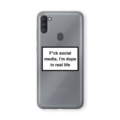I'm dope: Samsung Galaxy A11 Transparant Hoesje