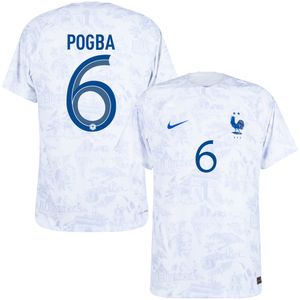 Frankrijk Dri Fit ADV Match Shirt Uit 2022-2023 + Pogba 6