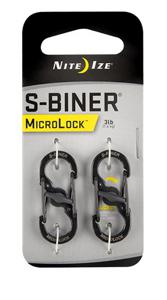 NITE Ize NI-LSBM-01-2R3 Karabijn MicroLock S-Biner 2 35 mm x 15 mm x 7 mm 2 stuk(s)