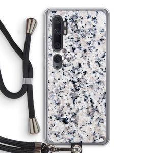 Gespikkelde marmer: Xiaomi Mi Note 10 Pro Transparant Hoesje met koord