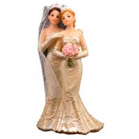 Bruidspaar taart decoratie - 2 vrouwen - Gay koppel - trouwfiguurtje