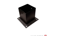 Waelbers Paalhouder op plaat 151mm zwart - 1 Stuk(s) - 42836357.99 Waelbers Paalhouder op plaat 151mm zwart - 1 Stuk(s) - 42836357.99