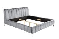 Bed AMSTERDAM 180x200cm fluweelgrijs - 46164