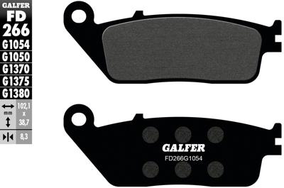 GALFER Brake pad fd266 g1054 organic street