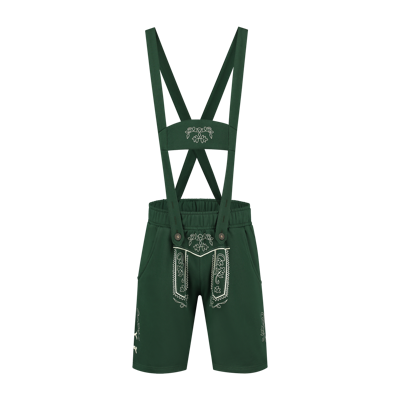 Lederhose groen met opdruk