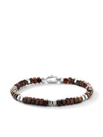 David Yurman bracelet Hex Bead en argent sterling (6 mm) - Marron