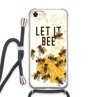 Let it bee: iPhone 7 Transparant Hoesje met koord