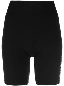 Sporty & Rich short de cyclisme à logo imprimé - Noir