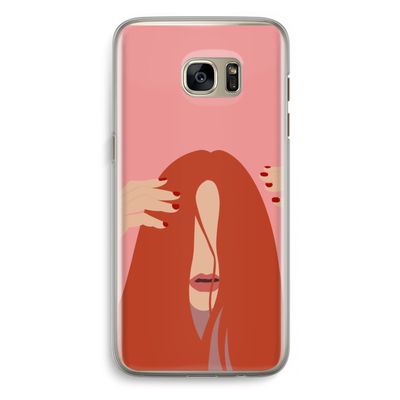 Woke up like this: Samsung Galaxy S7 Edge Transparant Hoesje