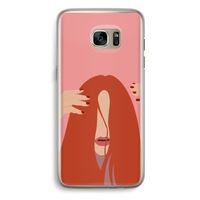Woke up like this: Samsung Galaxy S7 Edge Transparant Hoesje