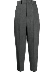 Enföld pantalon de costume en laine à plis marqués - Gris