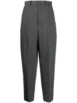 Enföld pantalon de costume en laine à plis marqués - Gris