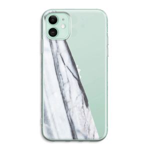 Gestreepte marmer: iPhone 11 Transparant Hoesje