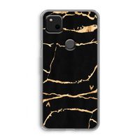 Gouden marmer: Google Pixel 4a Transparant Hoesje