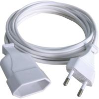 GAO 145601098 Stroom Verlengkabel Wit 2.00 m H03VVH2-F 2X 0,75 mm²