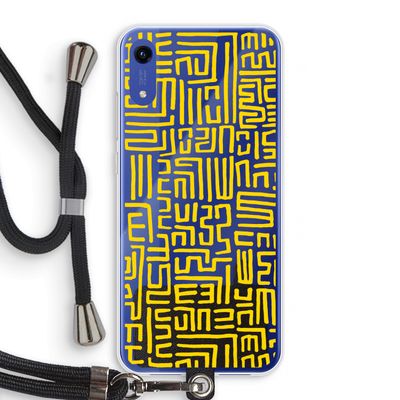 Majorelle Blue Print: Honor Play 8A Transparant Hoesje met koord