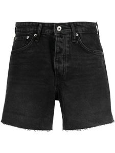 rag & bone short en jean Rosa à bords francs - Noir