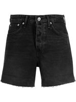 rag & bone short en jean Rosa à bords francs - Noir